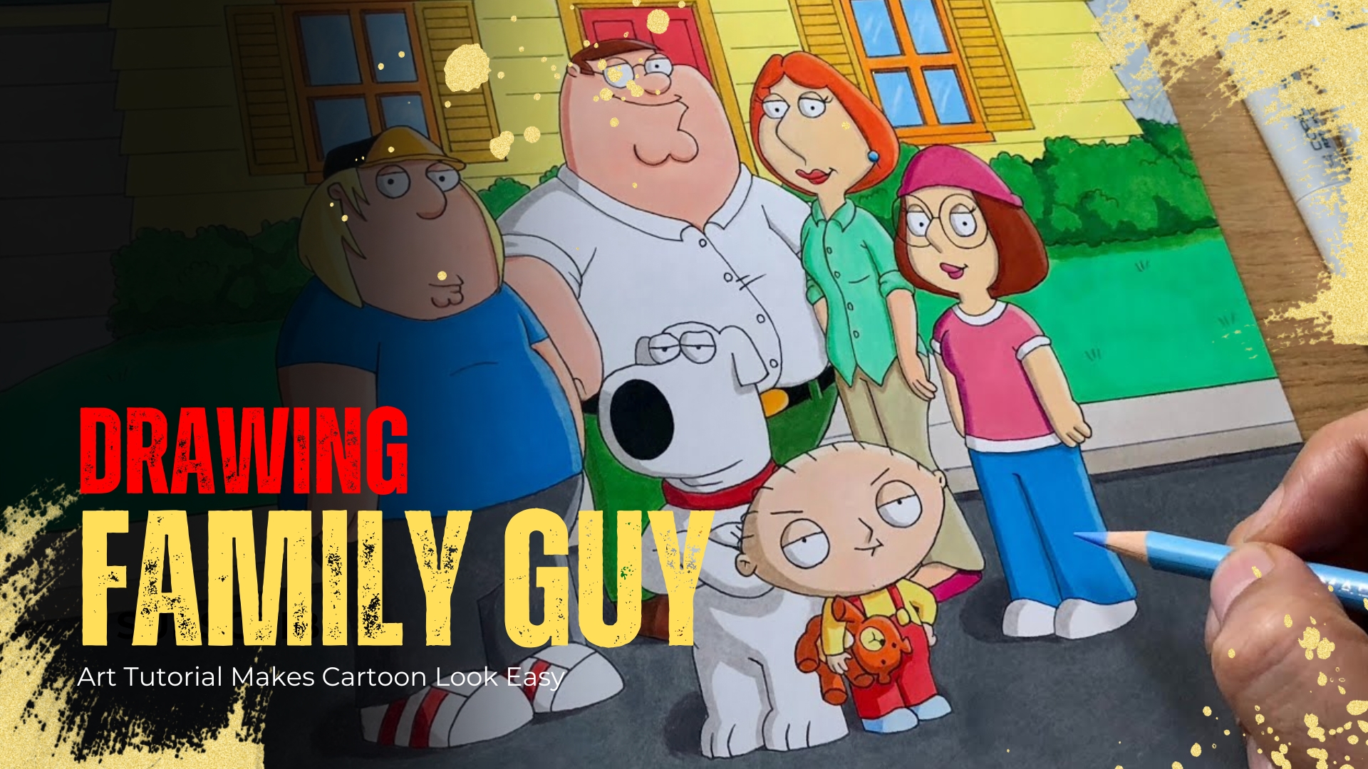 Family Guy art tutorial makes cartoon drawing look easy