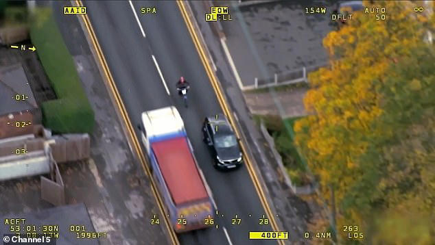 Moment reckless motorcyclist tells police 'it was just a bit of fun ...
