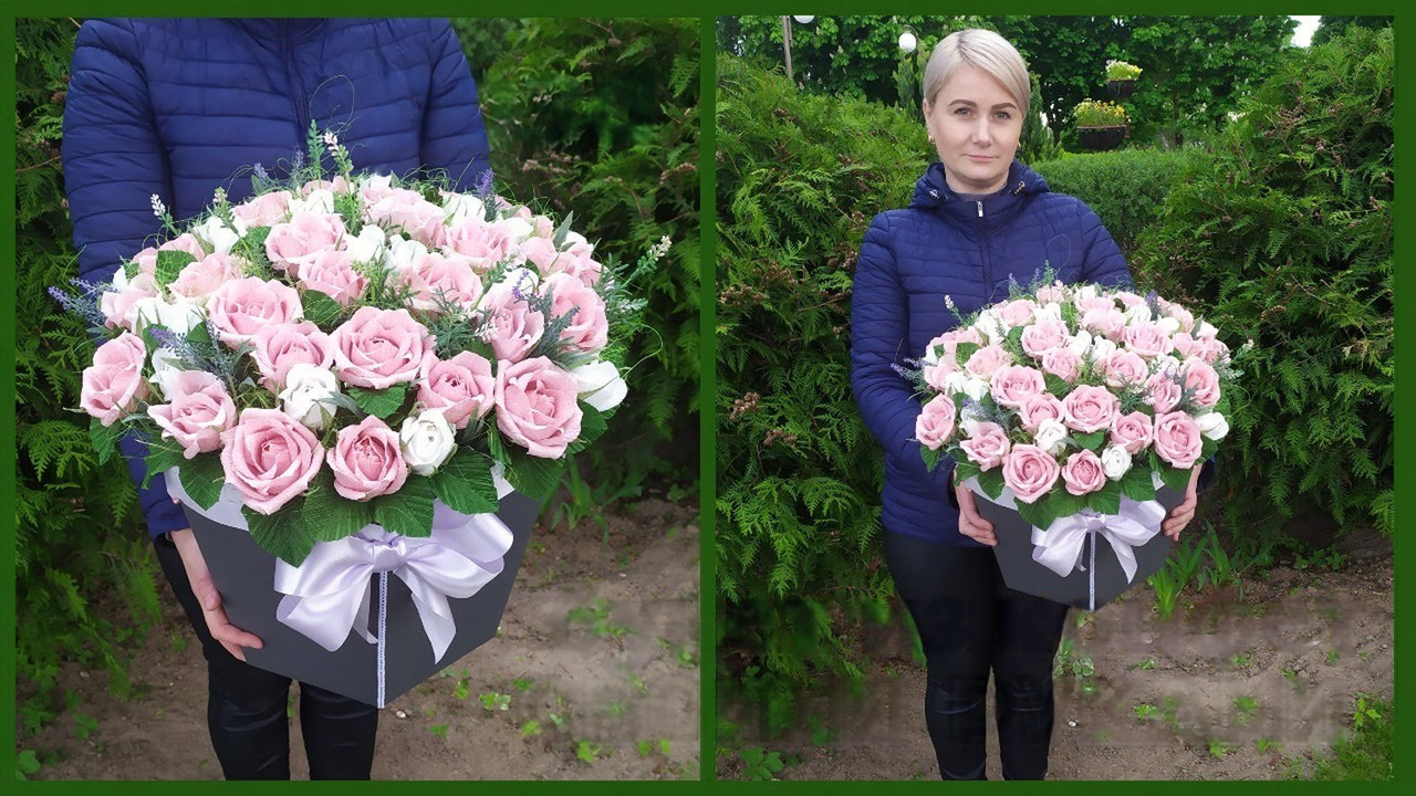 How to make a paper rose candy bouquet