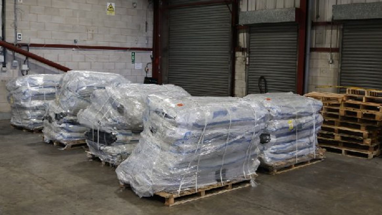 Boats capable of smuggling 1,700 illegal immigrants seized at UK airport