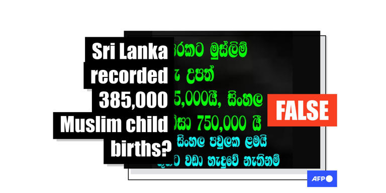 False population claim targets Sri Lanka's Muslims amid ethnic tensions