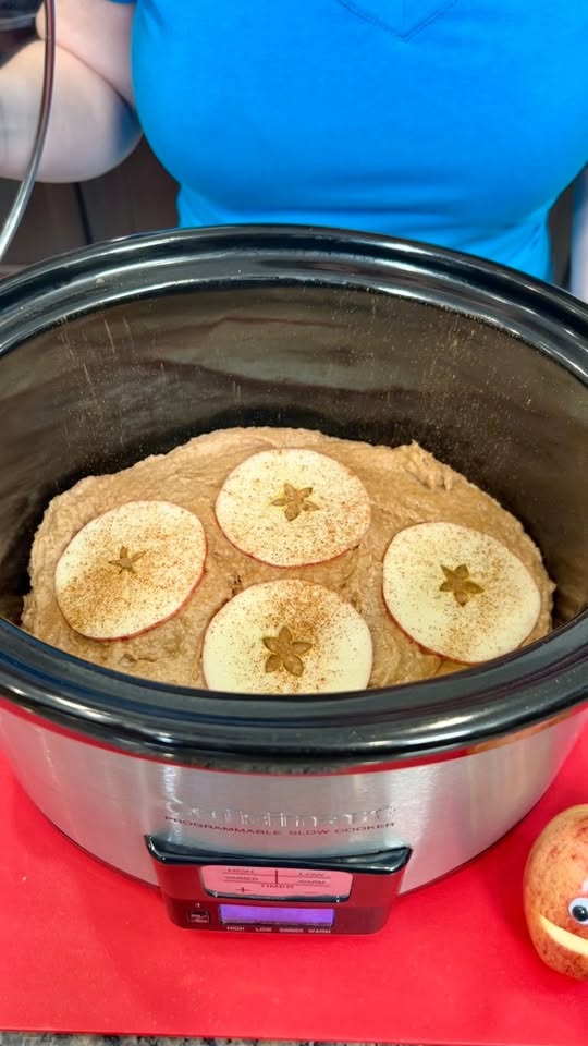 Two ingredient upside down apple cake