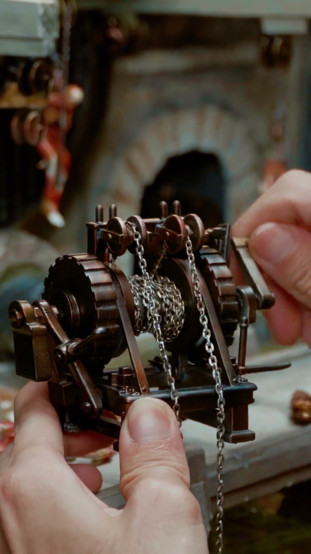 testing dead pool pulley system mortal kombat diorama #shorts #mortalkombat