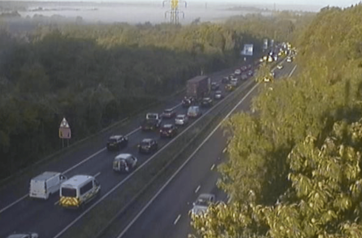 Elizabeth line part suspended after M25 collision sparks huge delays