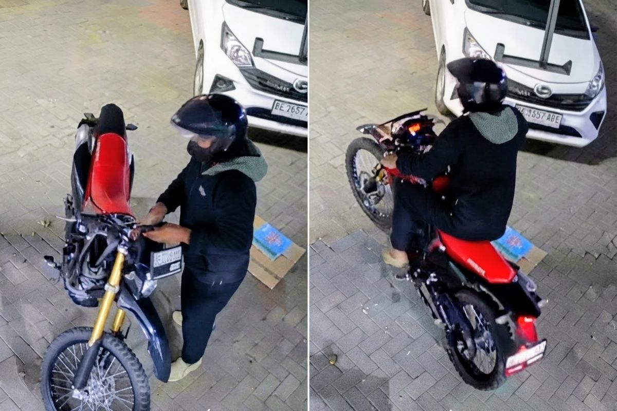 Baru sehari dibeli, pemilik Honda CRF150L di Bandar Lampung alami ...