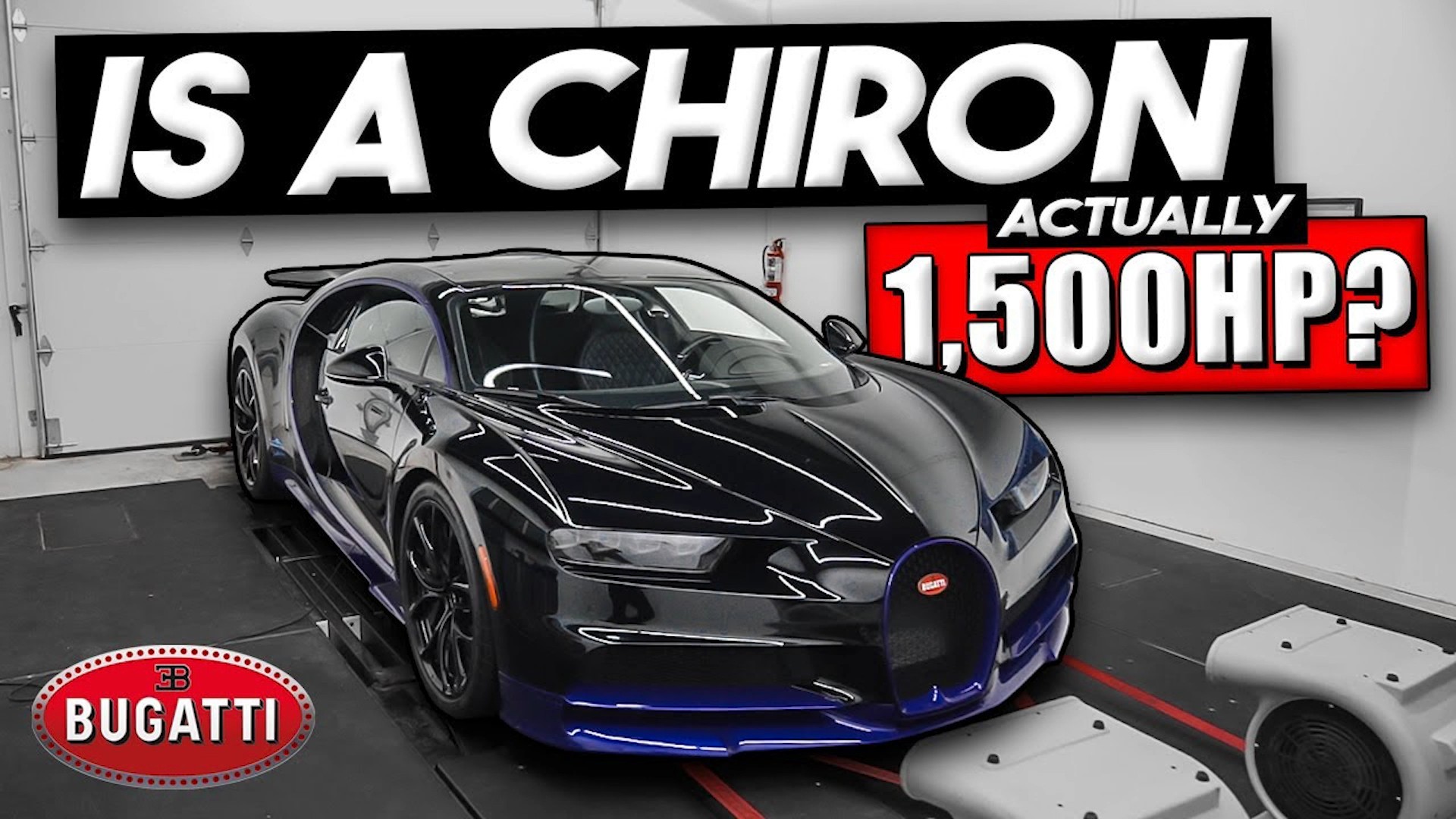 Dyno testing a 1,500 HP Bugatti Chiron