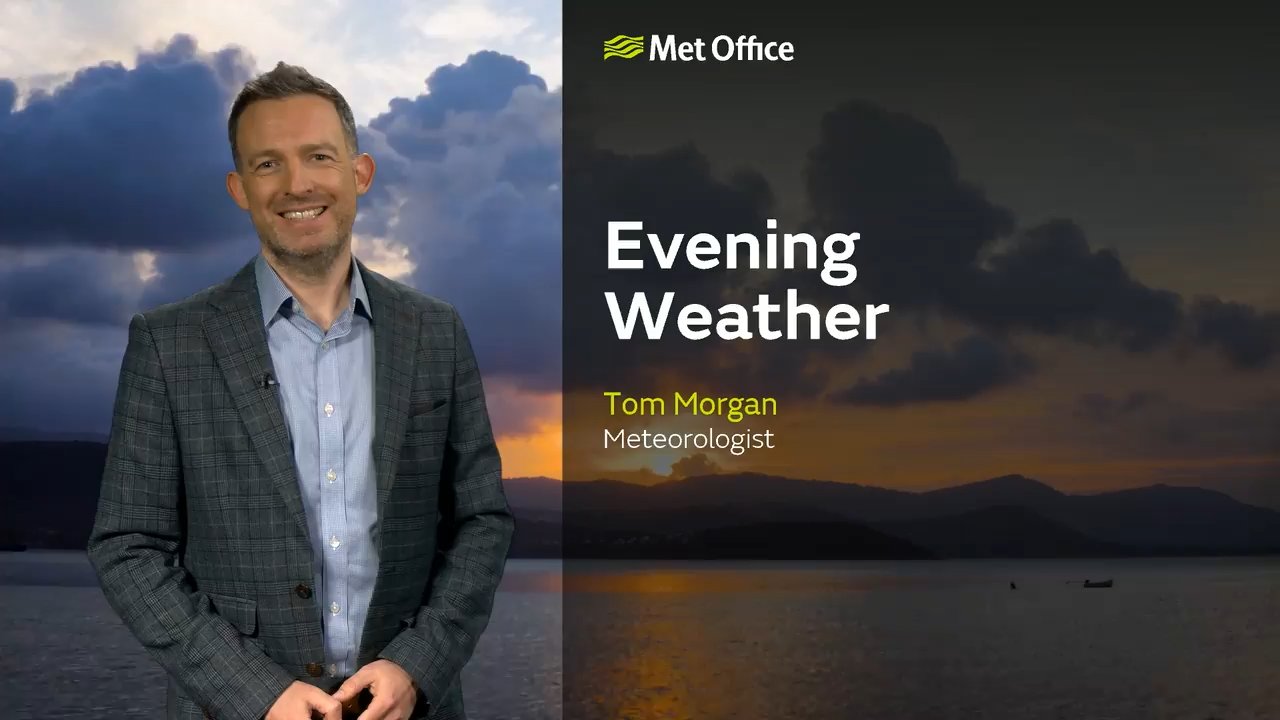 Met Office Saturday evening weather forecast 14/03/2026