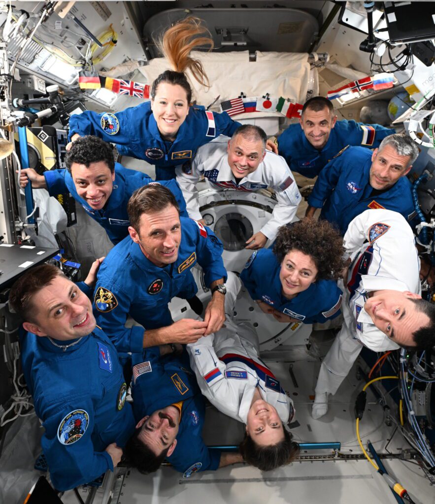 ISS so crowded astronaut forced to camp out in SpaceX shuttle