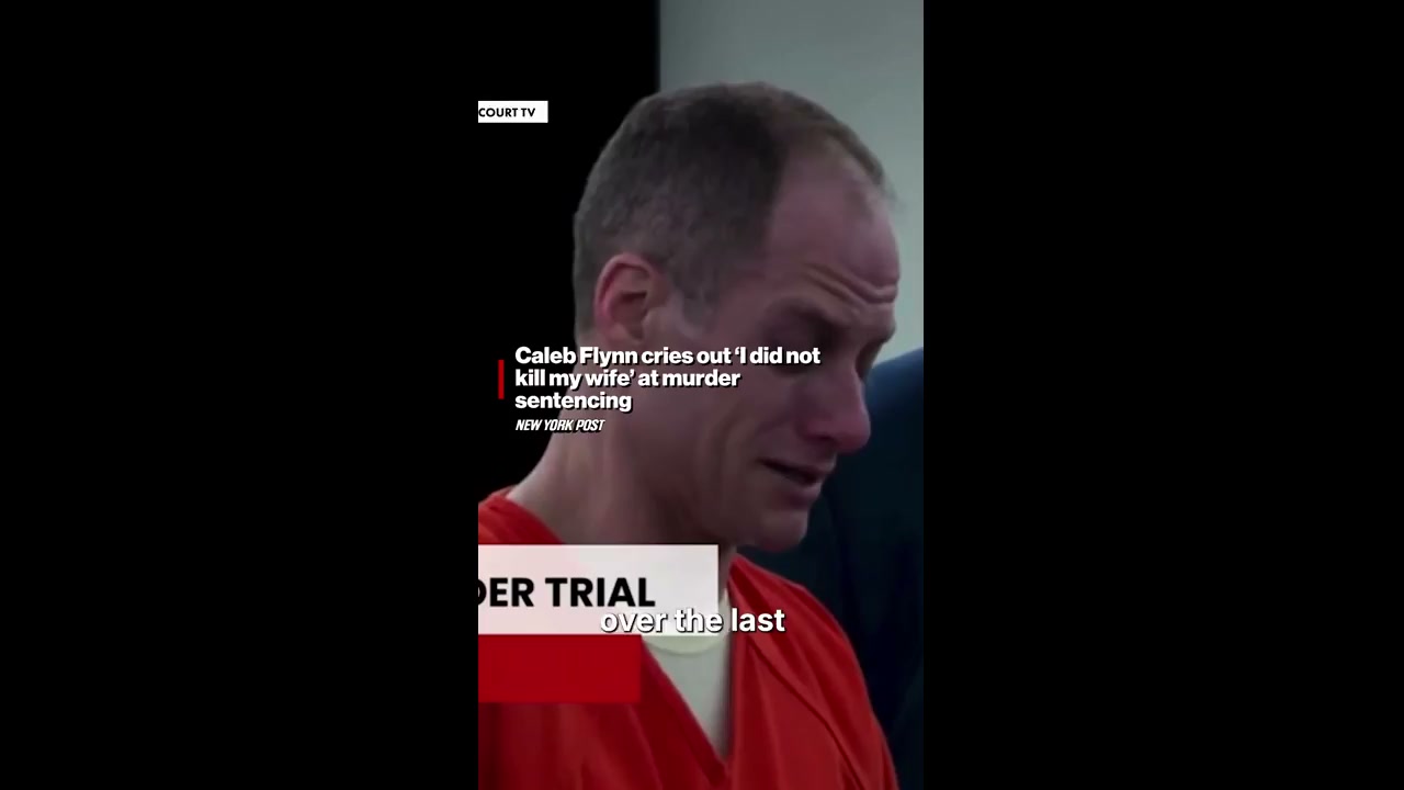 Caleb Flynn cries out at murder sentencing