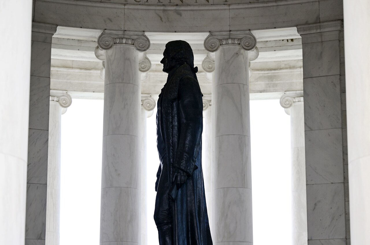 Jefferson's link to Sally Hemings's children may have been settled by a hair