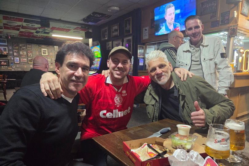 Middlesbrough legends enjoy parmos and pints at social club after ...