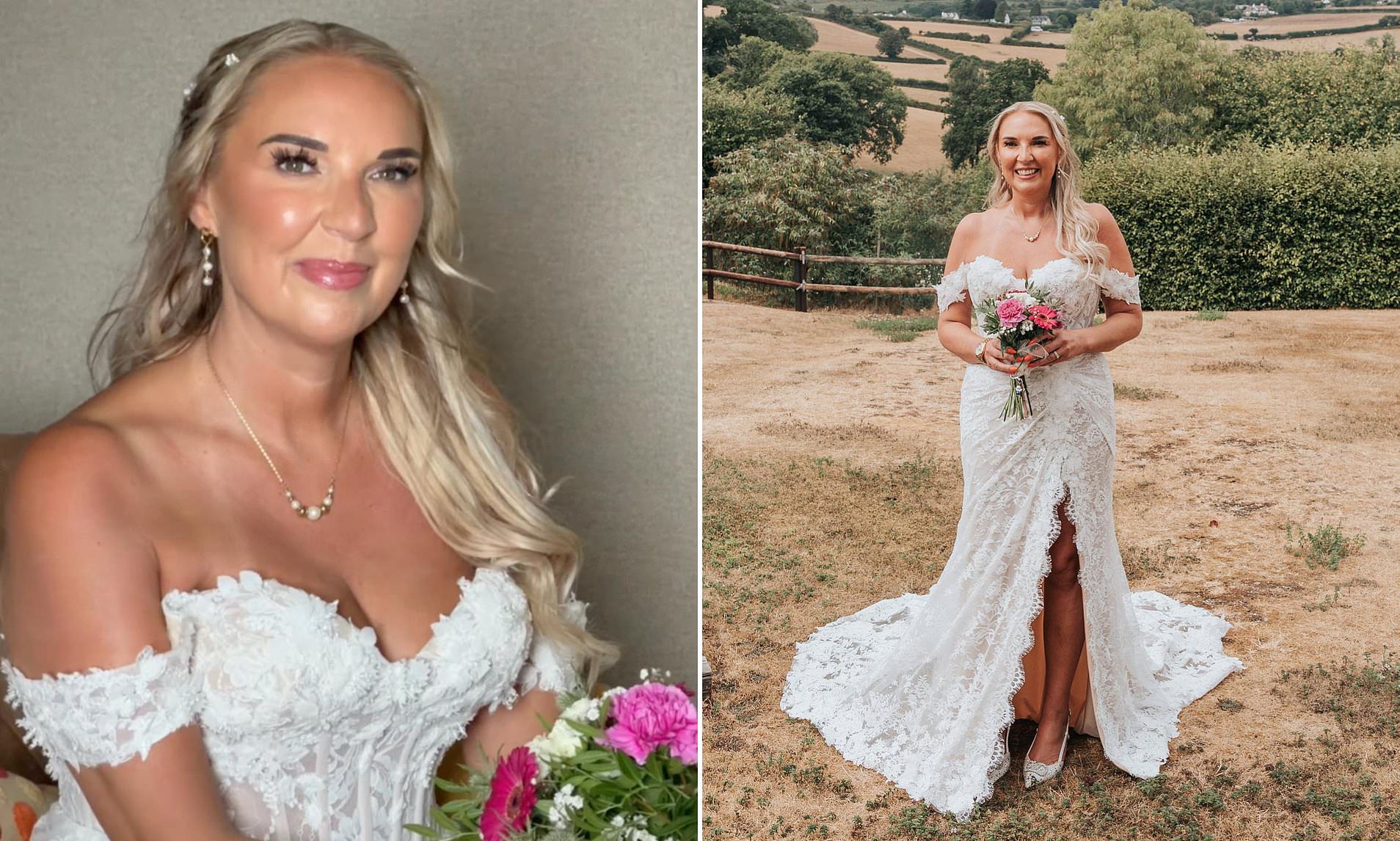 Mother-of-two, 49, with incurable breast cancer throws solo wedding