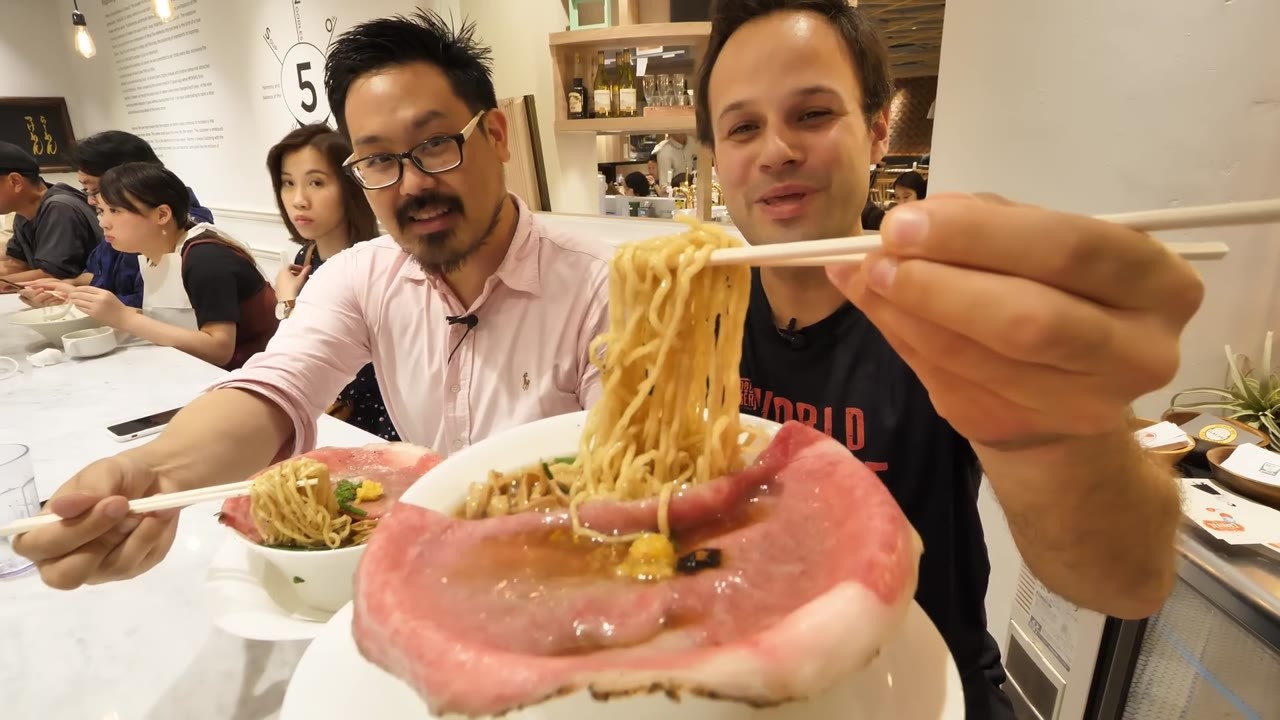 This Tokyo ramen has no soup - instead, they top it with foie gras and duck