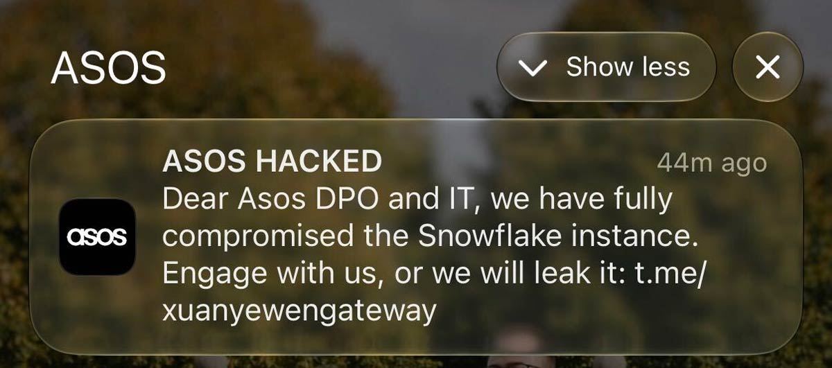 ASOS users urged not to click on 'hack' message as thousands affected
