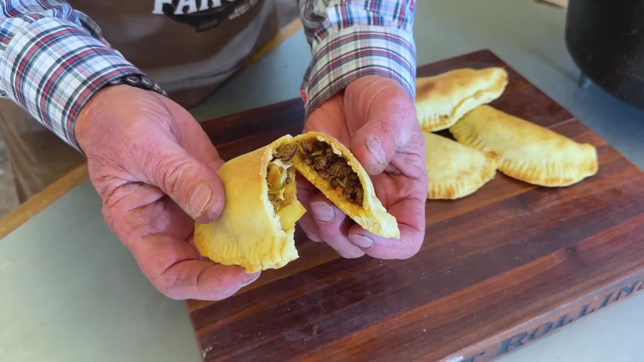 This is the kind of meat pie you’d expect at a cowboy camp in the 1800s