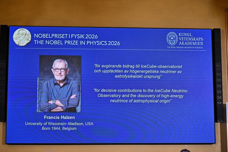 'Ghost particle' hunter Francis Halzen wins 2026 Nobel Physics Prize