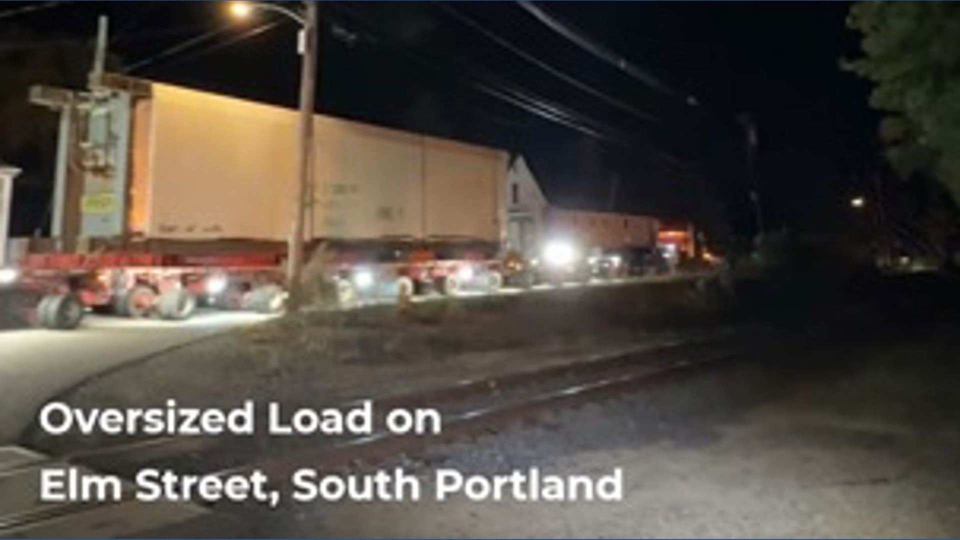 Scheduled oversized load makes it to South Portland