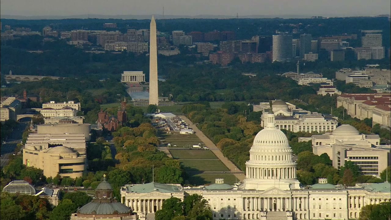 Aerial tour of Washington's Capitol Hill