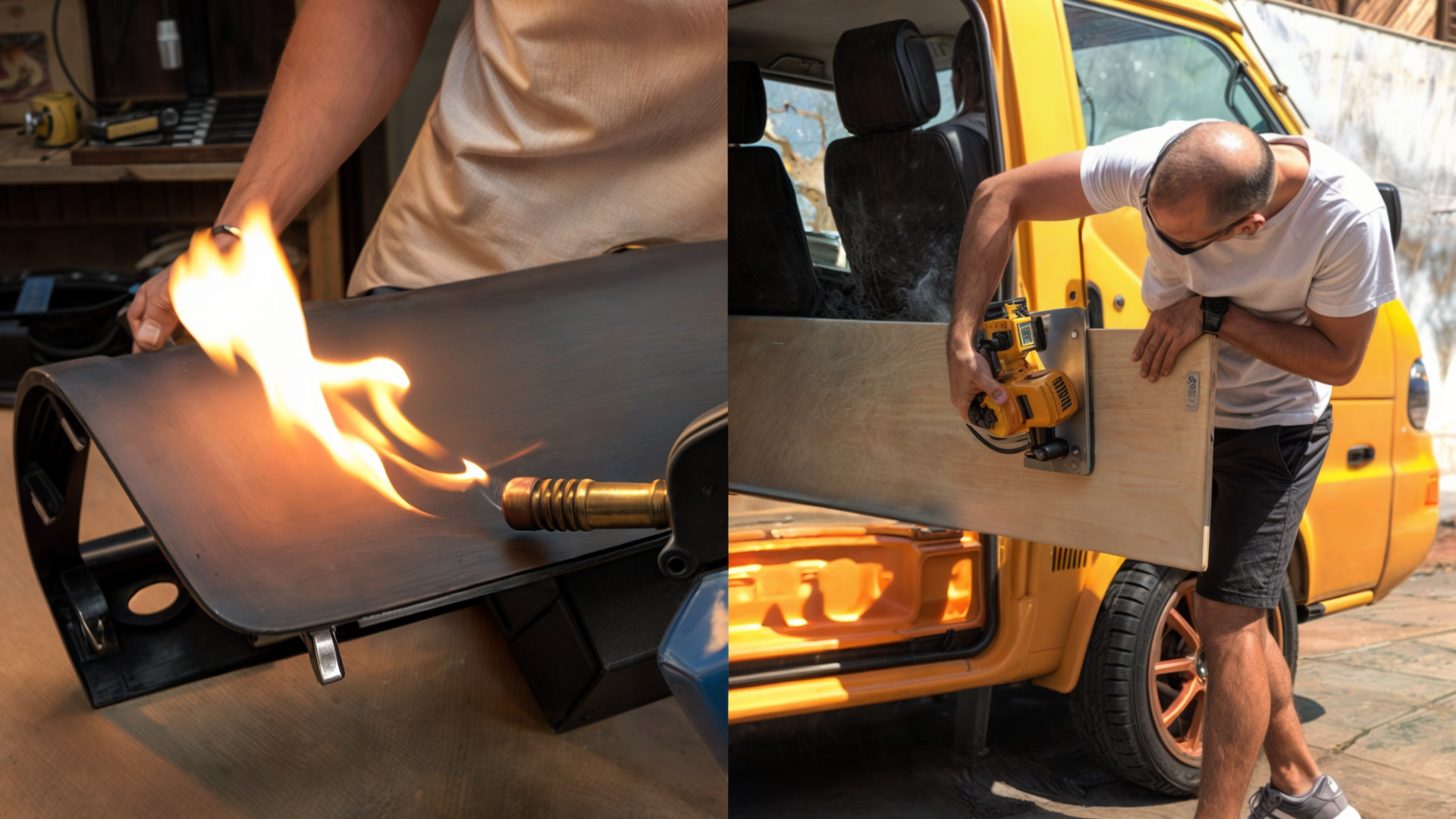 Upgrading the mini van camper interior cab! What a change!
