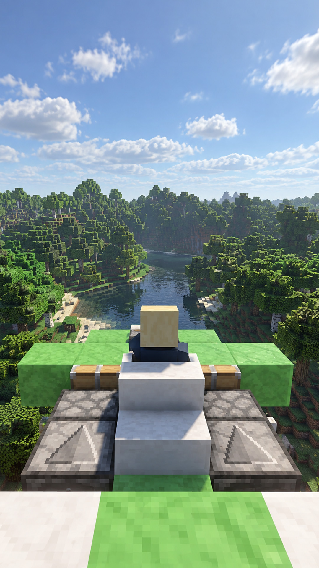 Fly over your Minecraft world with this plane