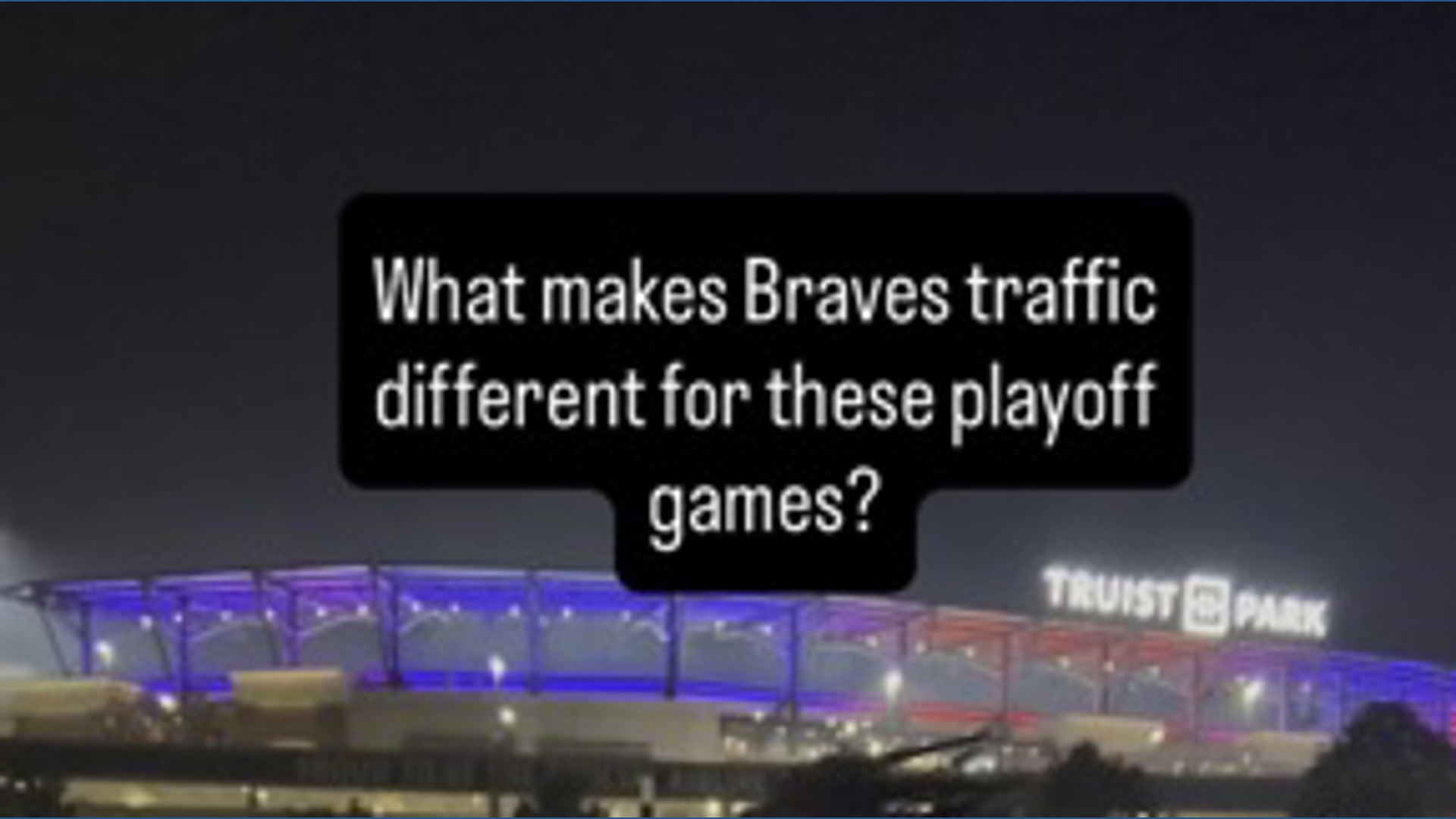 Big crowd, PM drive start time for Braves