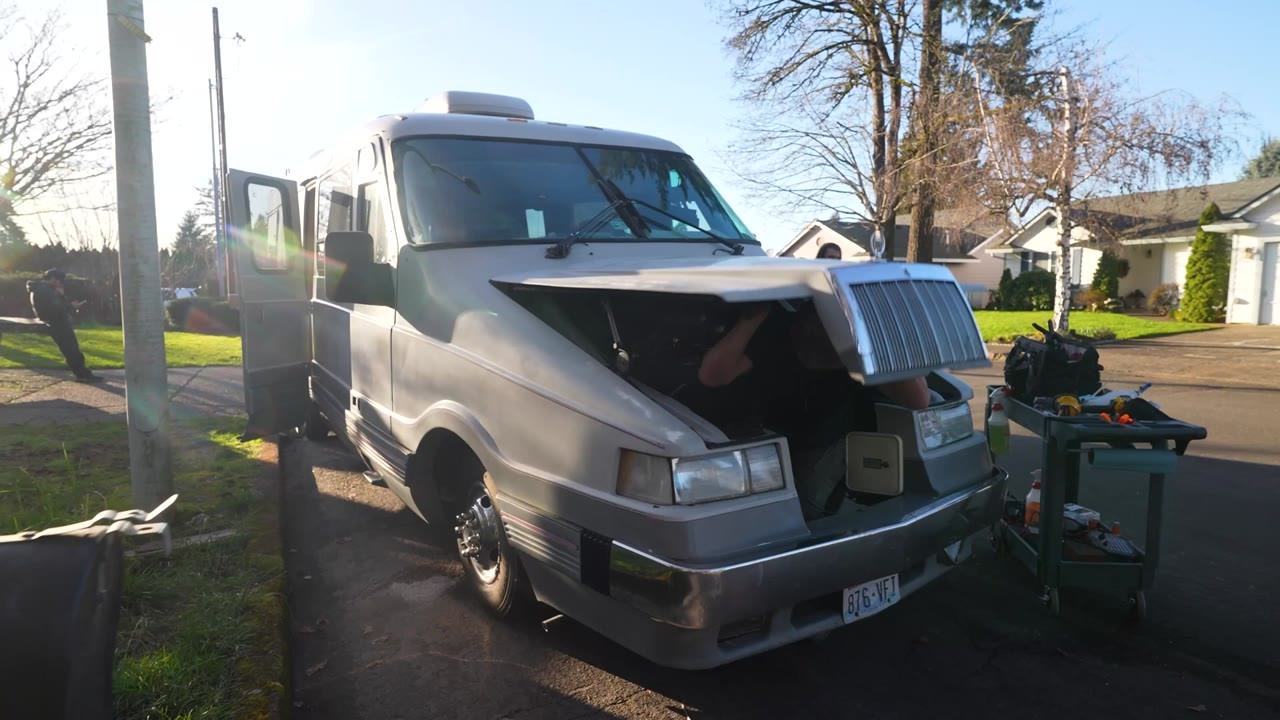 Dumb way to die - no brakes, a fuel leak, and they still hit the road