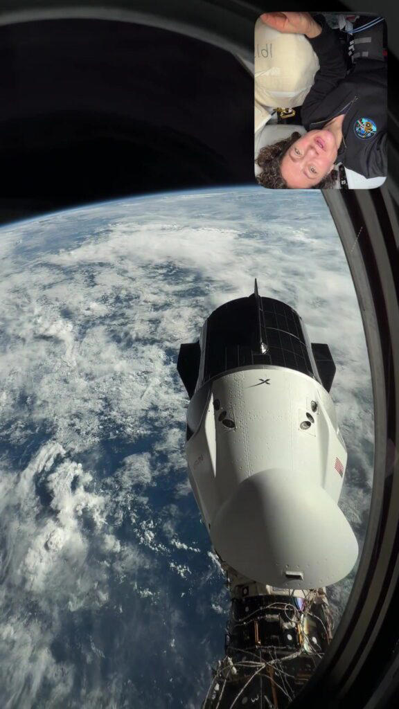 ISS so crowded astronaut forced to camp out in SpaceX shuttle