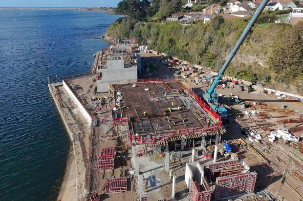 New aerial images reveal progress at major waterfront development