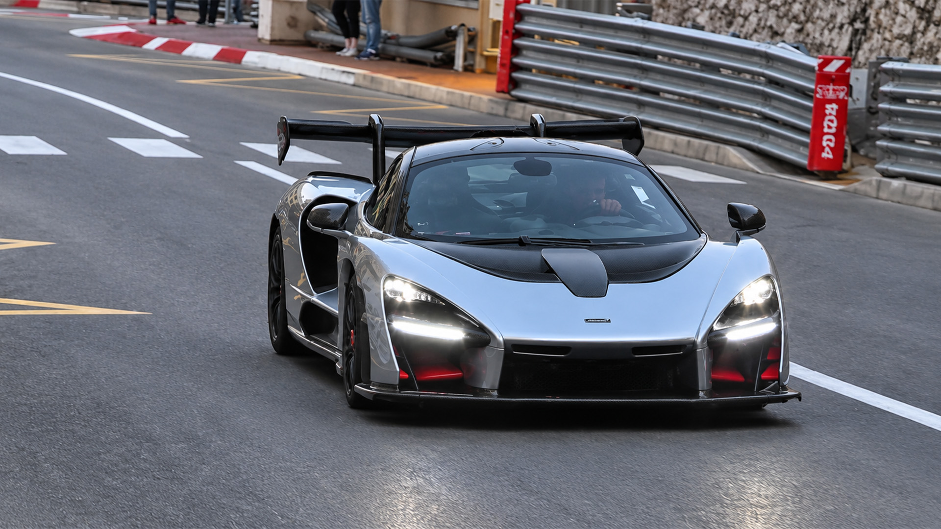 The $958,966 McLaren Senna seen up close on Monaco's roads
