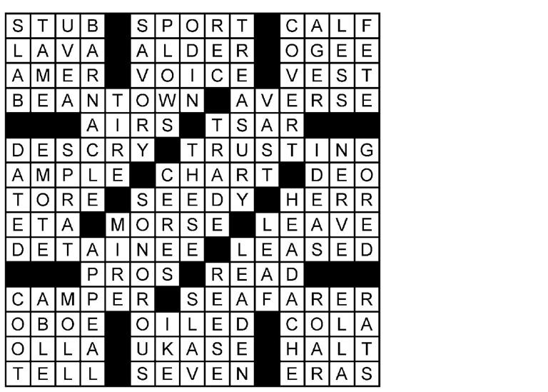 Puzzle solutions for Tuesday, Oct. 6, 2026