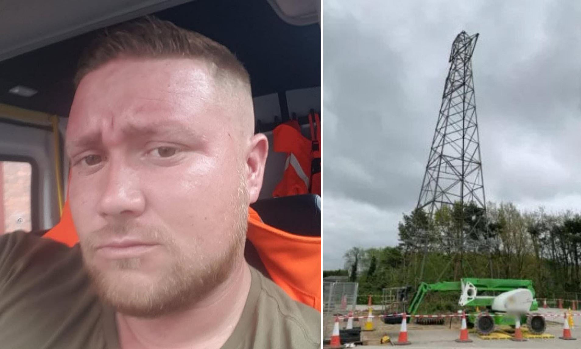 Worker left paralysed after falling 30ft from electricity pylon wins ...