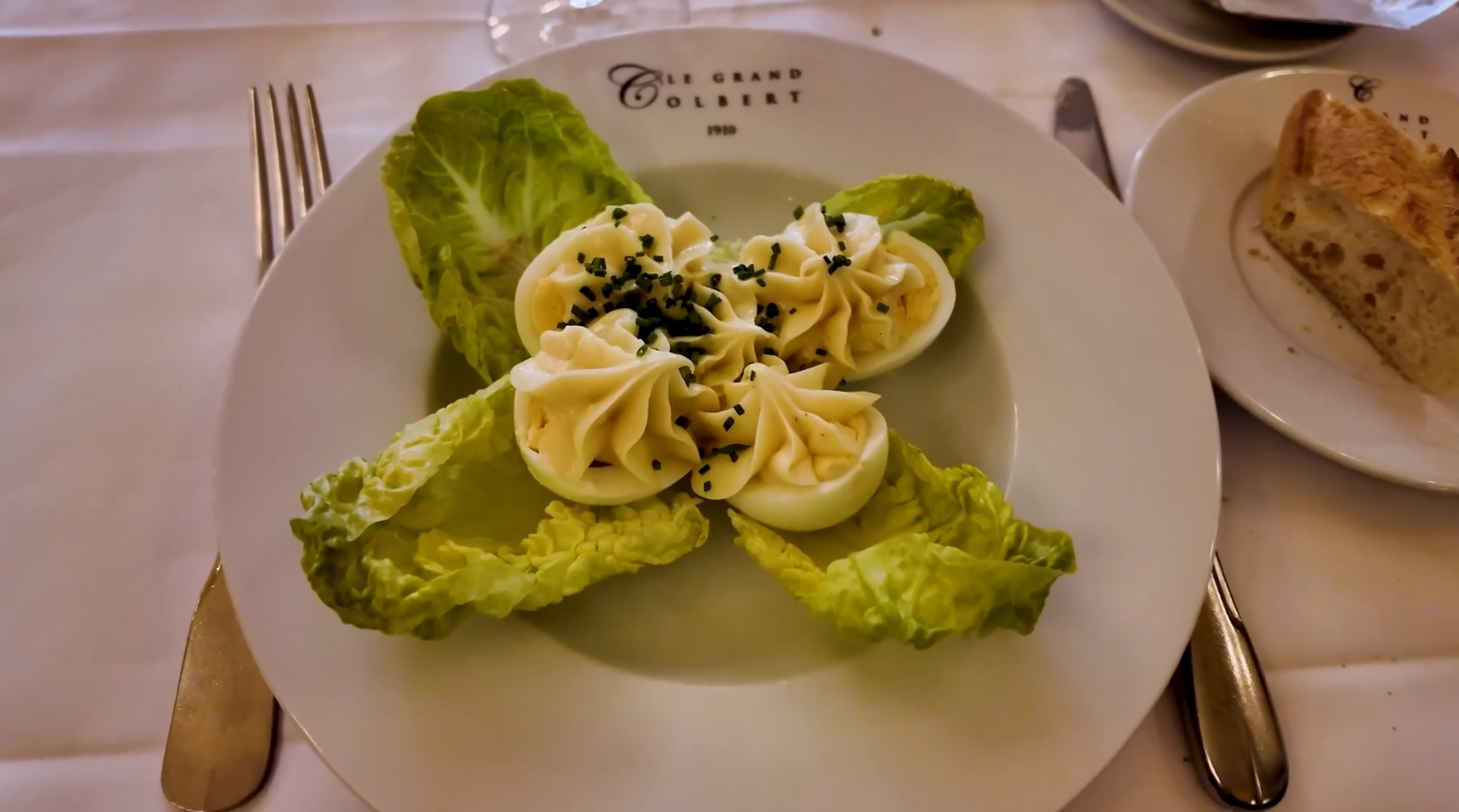 Exploring the menu and first courses at a Paris brasserie