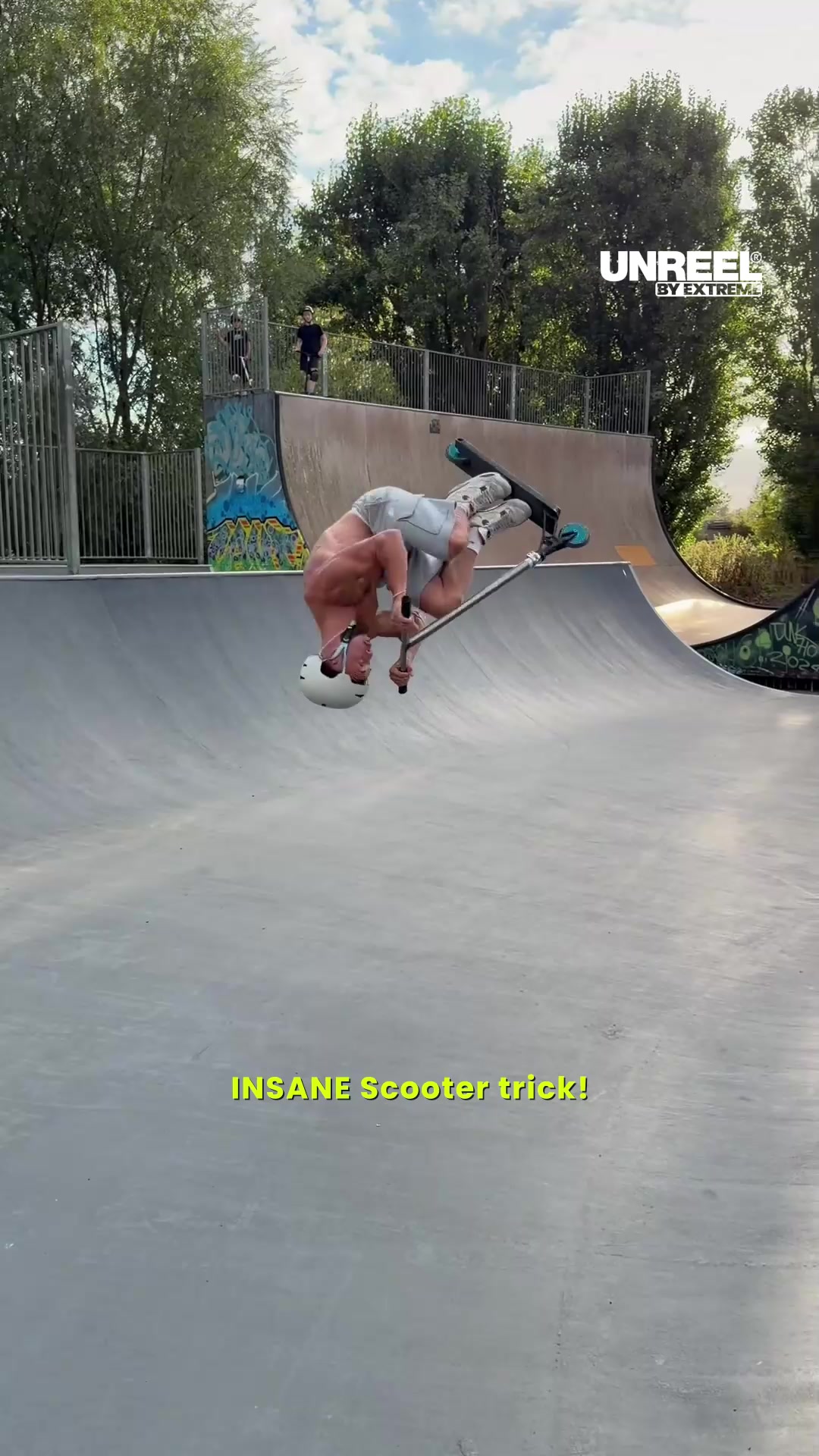 Pro scooter stunts: Epic 360 spin trick at the skatepark | Freestyle ...