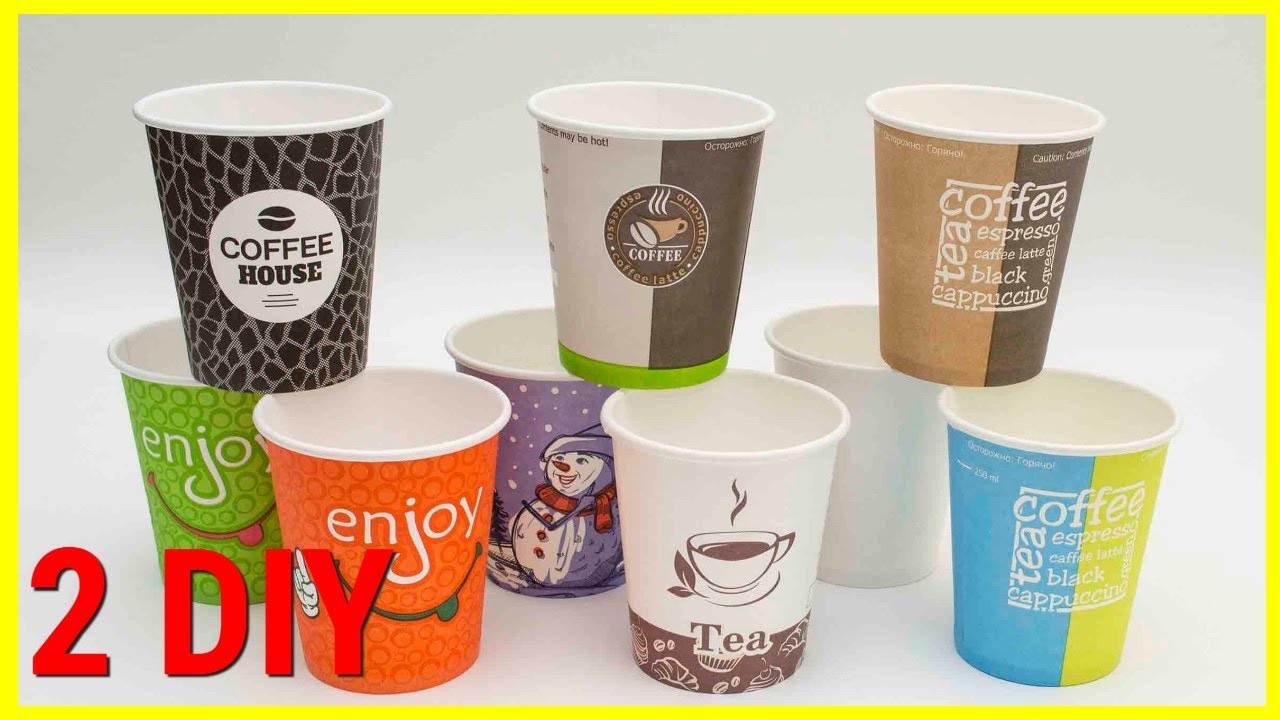 Cute crafts using cups and crepe paper