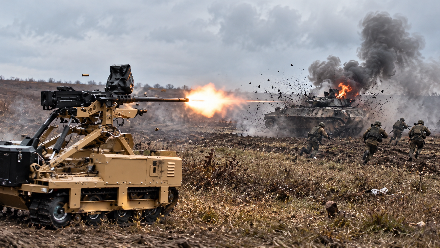Watch Ukraine’s M2 Browning hammer a Russian BMP with .50-cal rounds ...