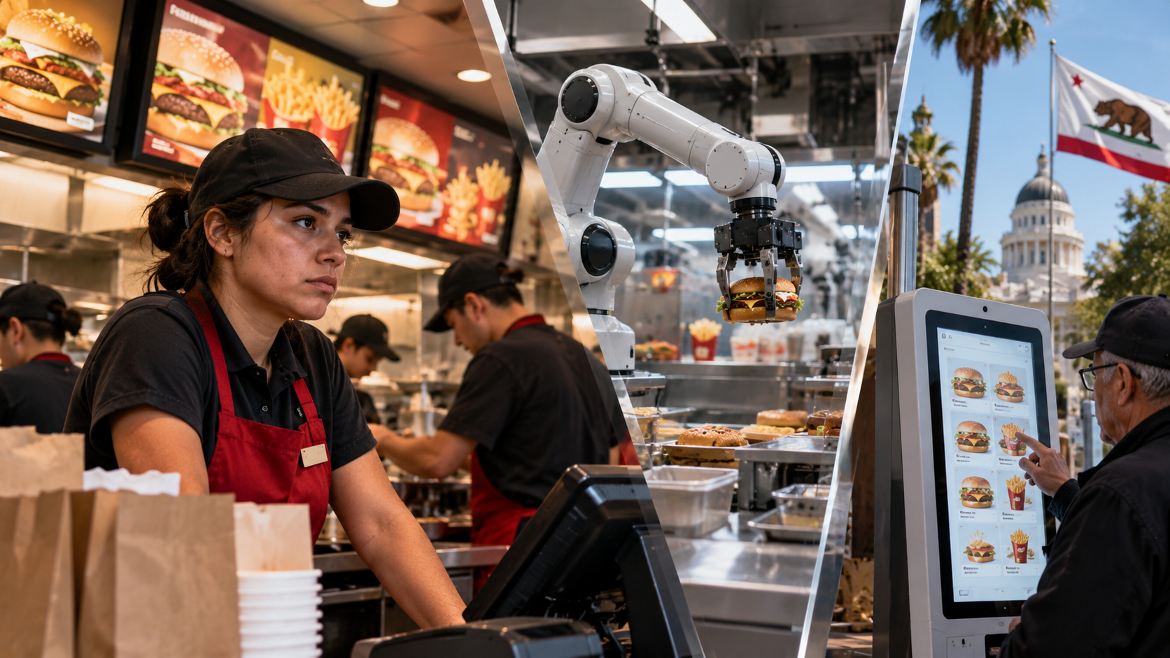 California wanted to give fast-food workers a living wage - restaurants ...