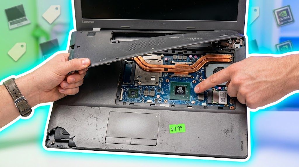 $7.99 laptop returns - The thrift store PC with a hidden GPU