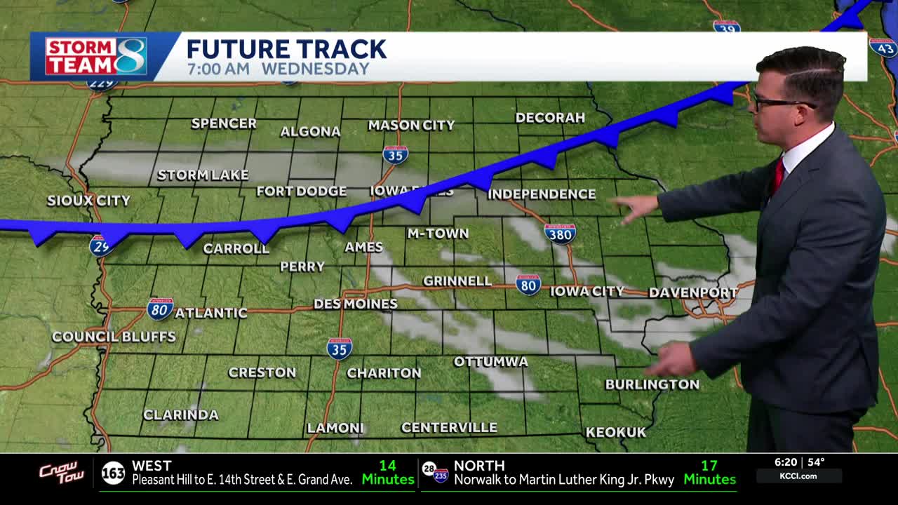 Iowa weather: Warm and breezy today with rain chances later this week