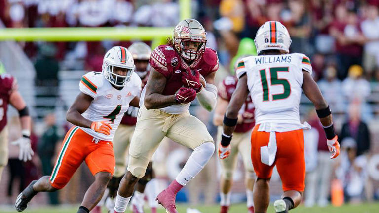 Kickoff time for No. 4 Miami football Week 7 game against Florida State ...