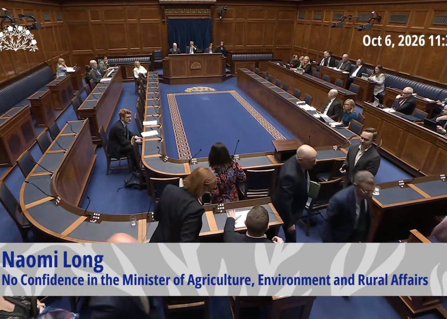 Alliance party walk out of Stormont Assembly as MLAs debate motion of ...