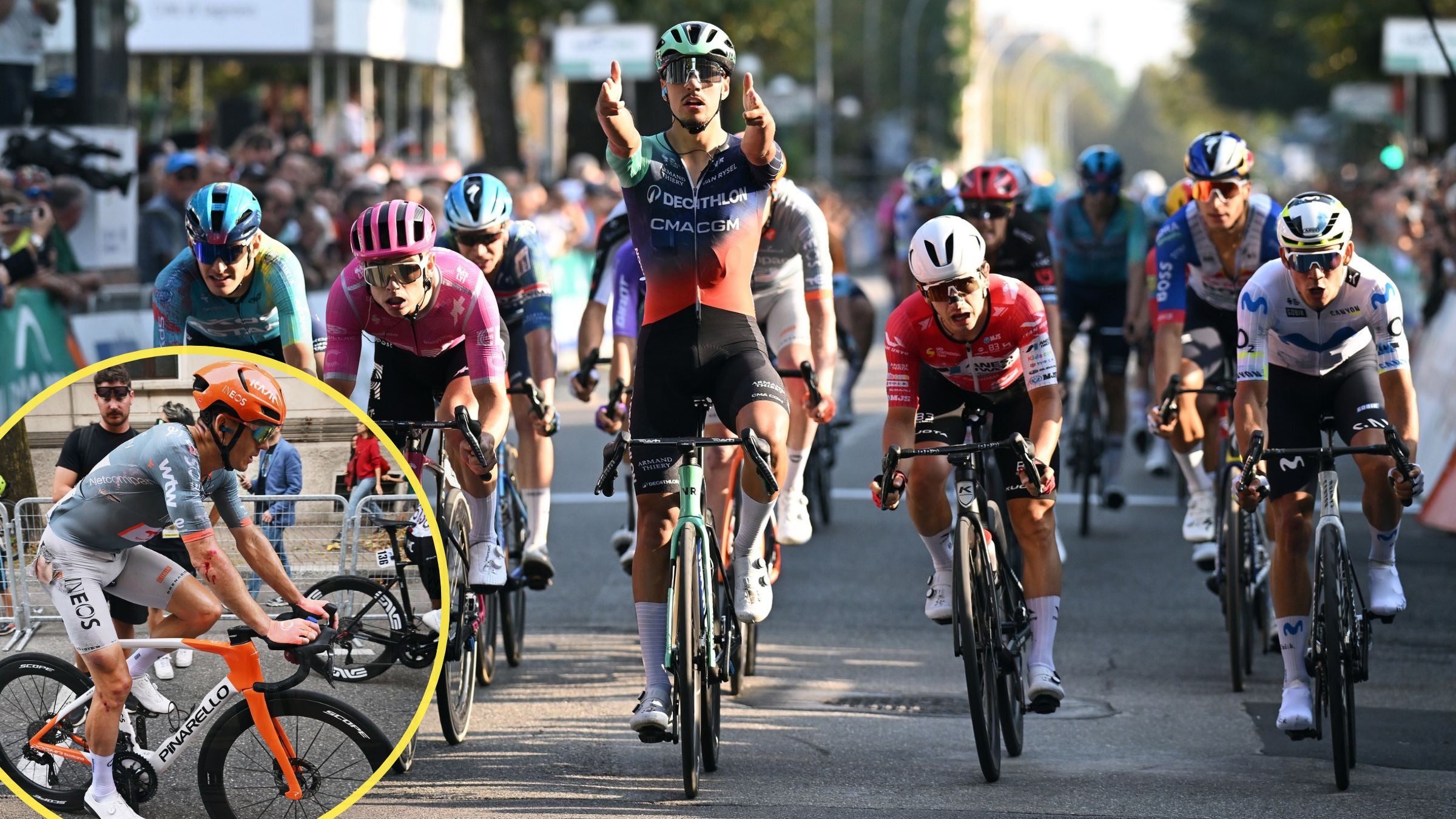 Fractured neck, broken collarbone, relegation: Coppa Bernocchi crash ...