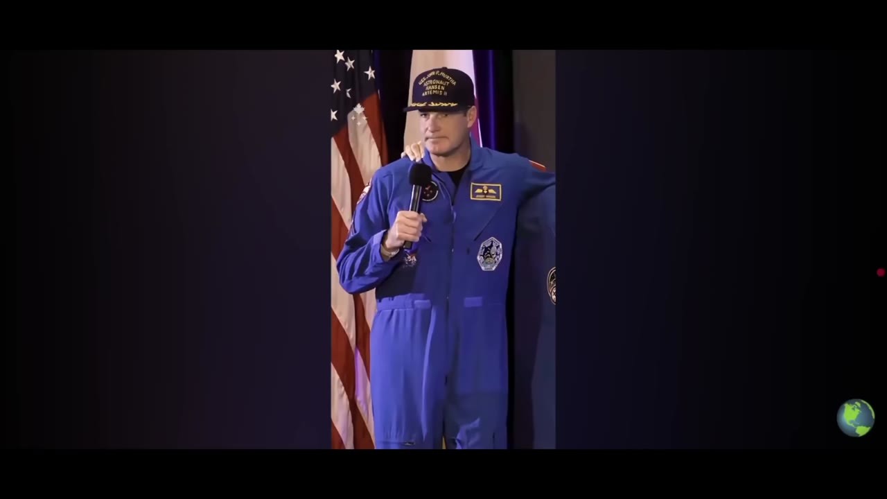 He saw an astronaut float 1 meter up and said her 