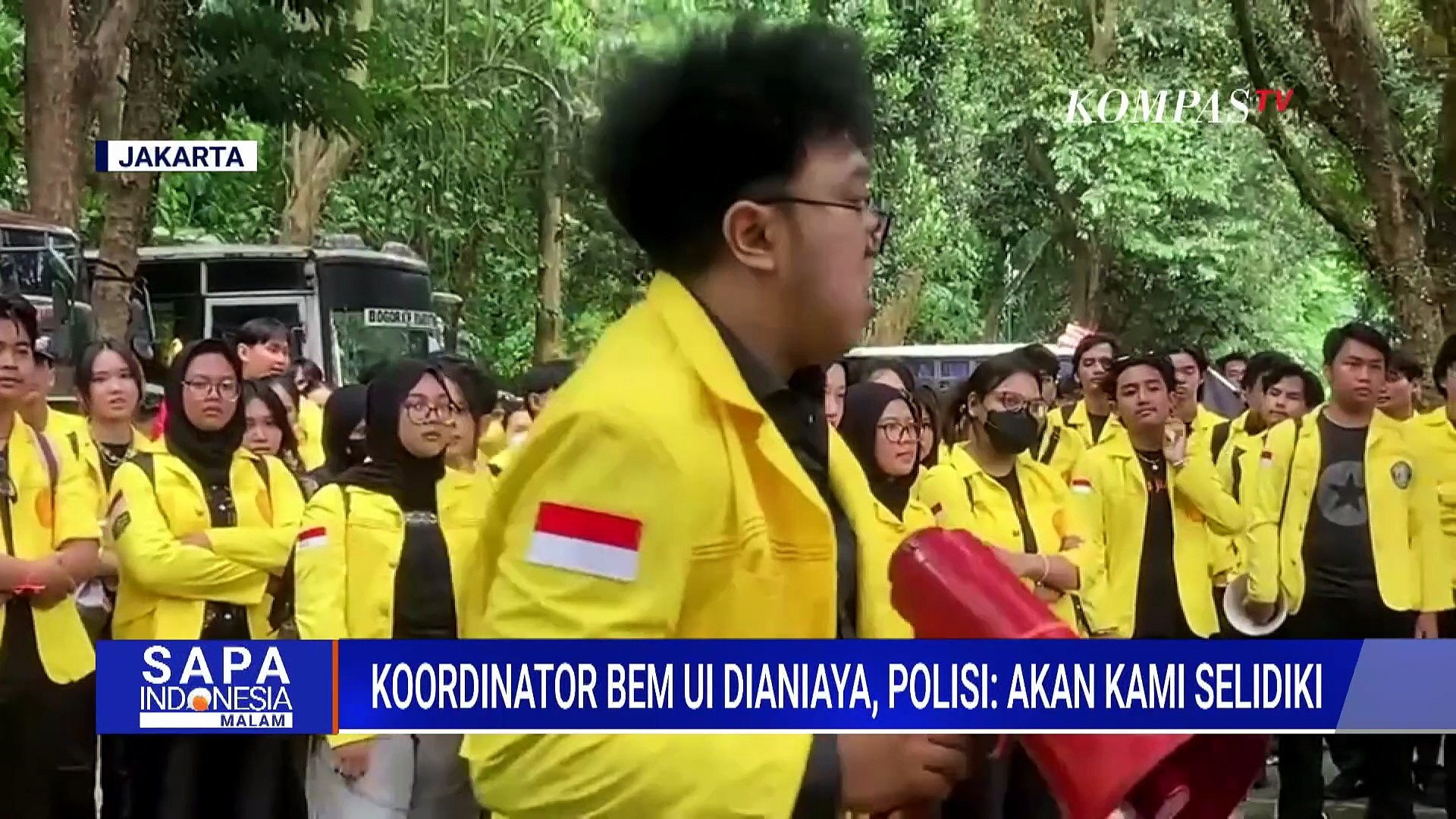 Koordinator BEM UI diserang di Tebet, pelaku tinggalkan tas berisi ...