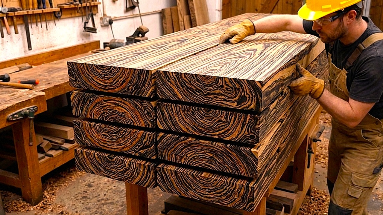 Hidden beauty revealed turning rough wood slabs into breathtaking ...