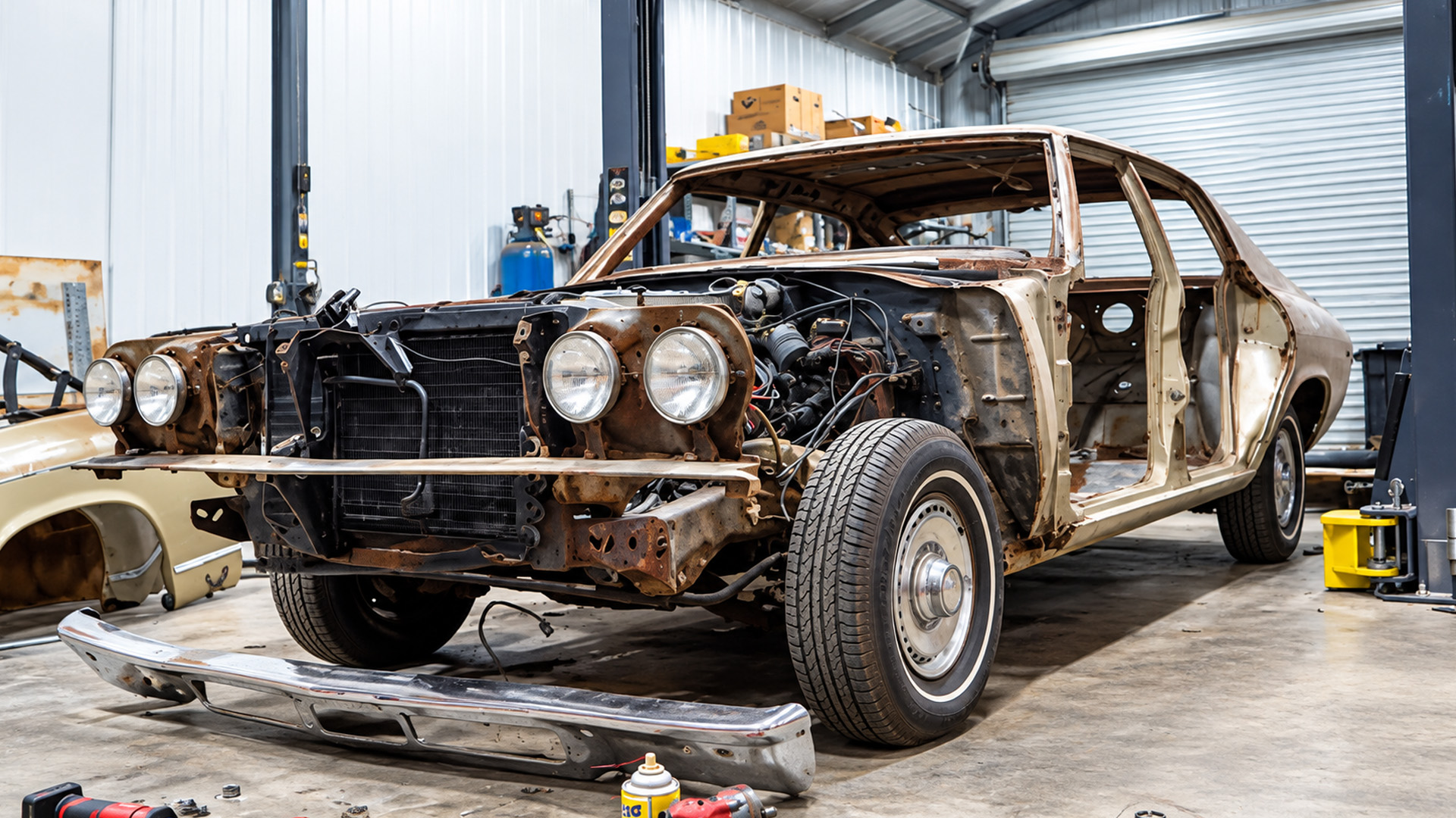 Bare-shell teardown reveals the Chevelle’s true condition