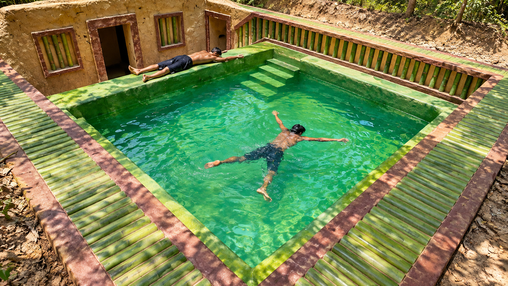 Building Luxury Private Swimming Pool Underground Villa