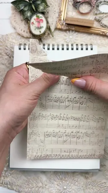ASMR scrapbook collage with vintage florals and butterflies