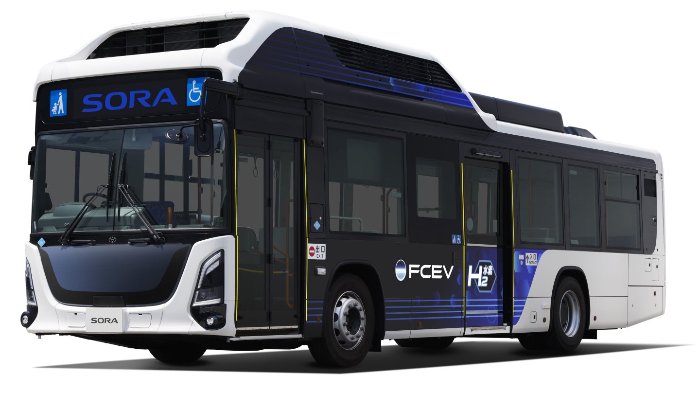 Toyota and Isuzu launch updated hydrogen fuel cell bus
