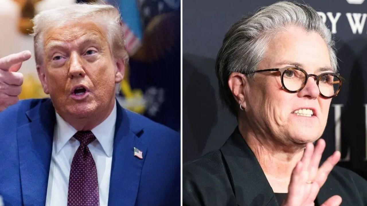 Rosie O'Donnell visits Trump-Epstein files mobile library containing ...