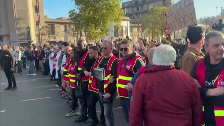 500 arrested as French police clashes with protesters on third day of national action by high ...